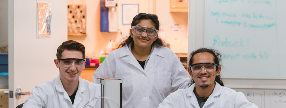 Students in the Biomedical Engineering Department’s TEAM BioInnovation Lab