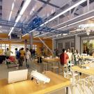 engineering student design center collaborative lobby