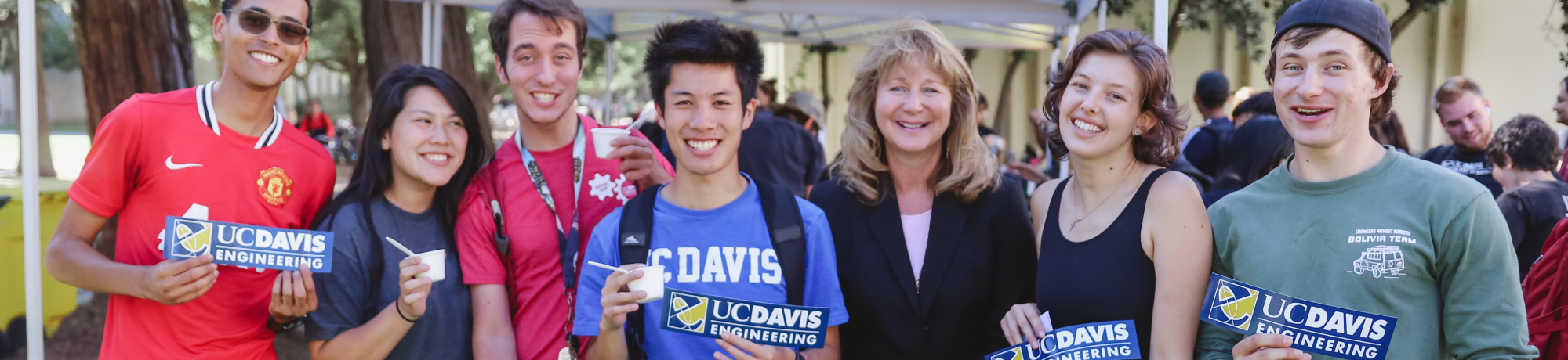Students and Dean Curtis at Ice Cream Social 2019